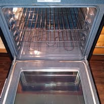 Oven before cleaning