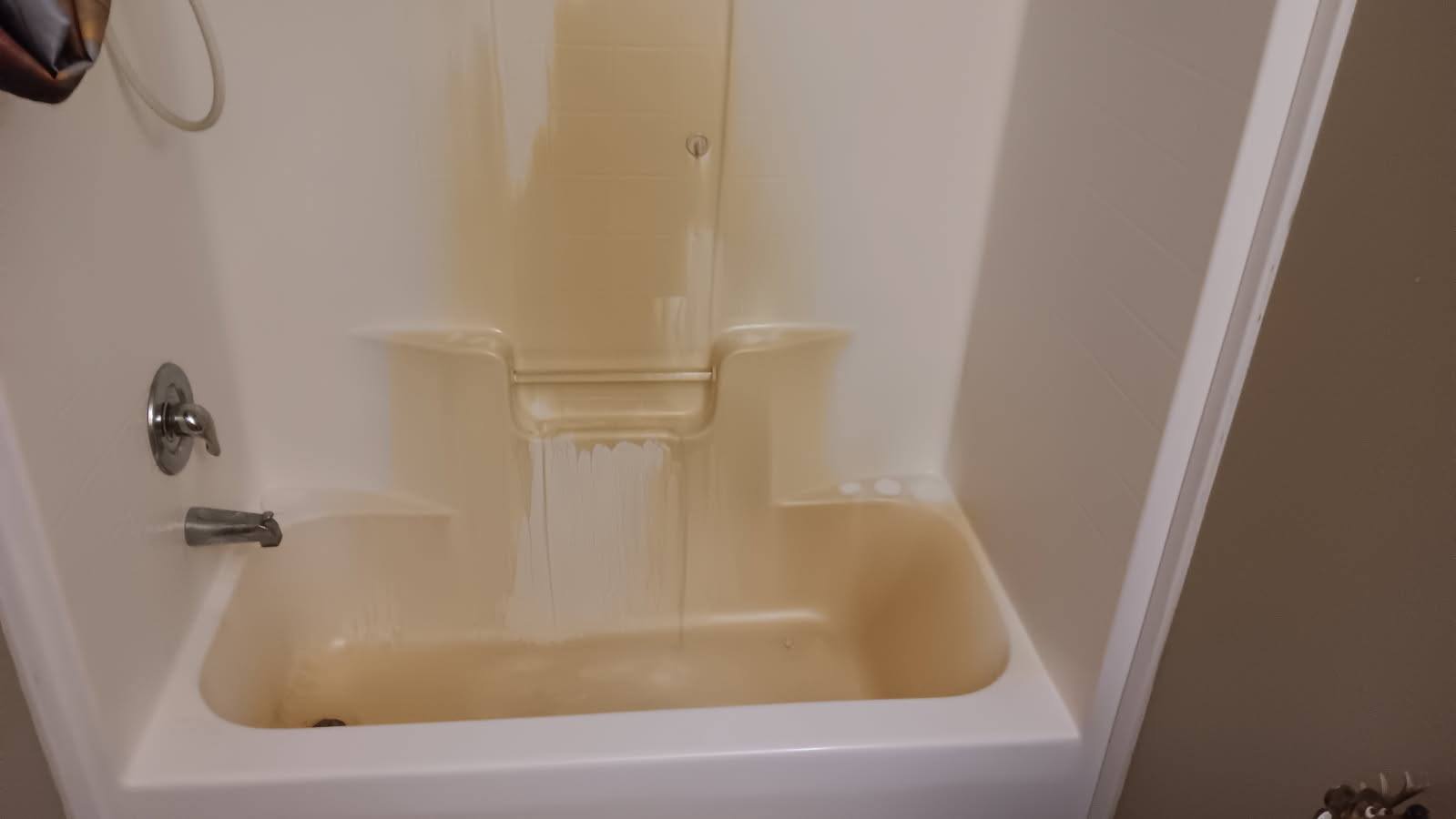 Shower after cleaning